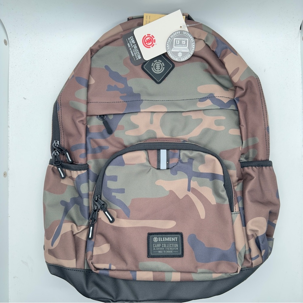 Element Camp Collection Camo Backpack New